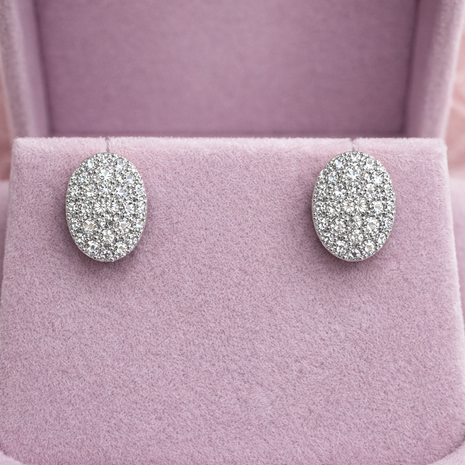 Aretes Round Multishine Moissanite
