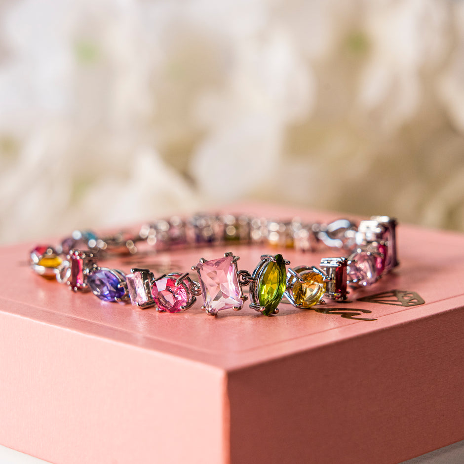 Pulsera asimétrica multicolor