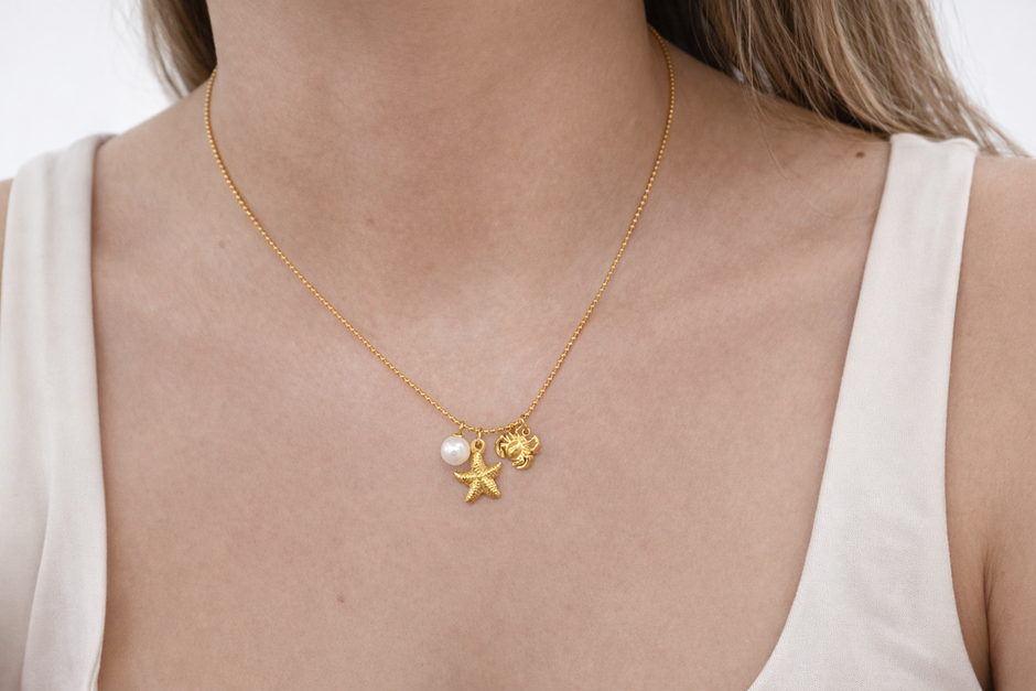 Collar exquisito marino