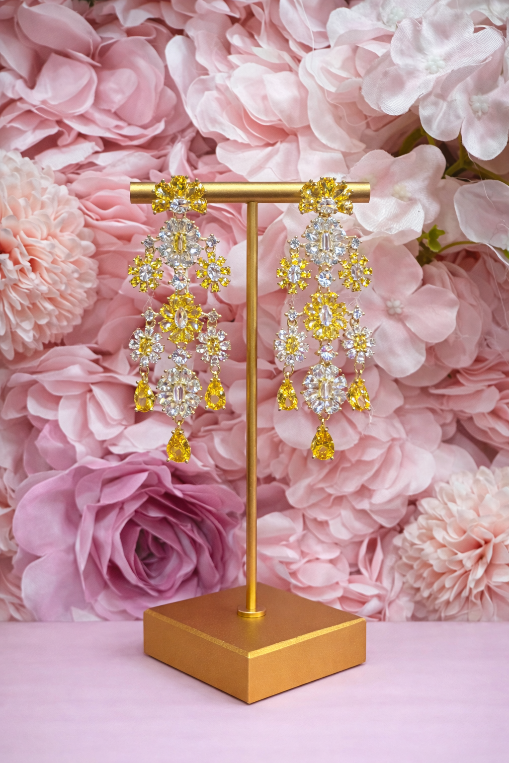 Aretes flores margaritas