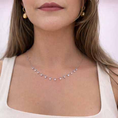 Mini Necklace con Zirconias