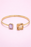 Pulsera champagne/morado