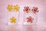 Juego de cristal floral