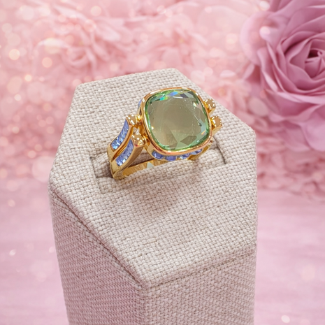 Anillo giratorio de cristal
