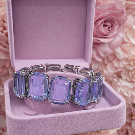 Pulsera con cristales octagonales