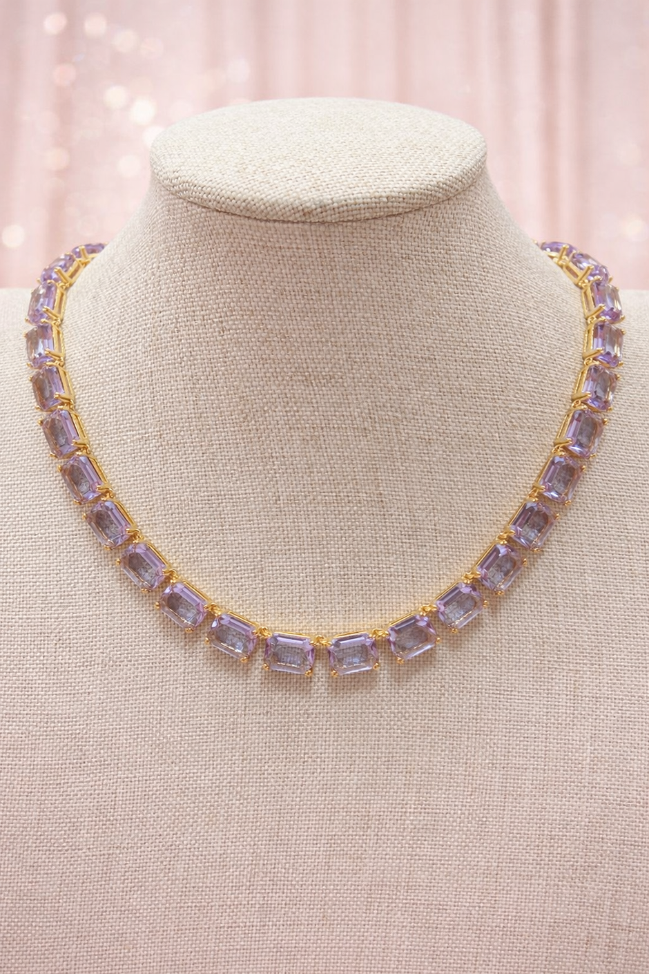 Collar rectangular lila