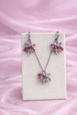 Set de joyería lila flower