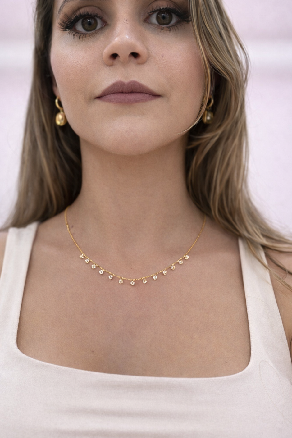 Mini Necklace con Zirconias