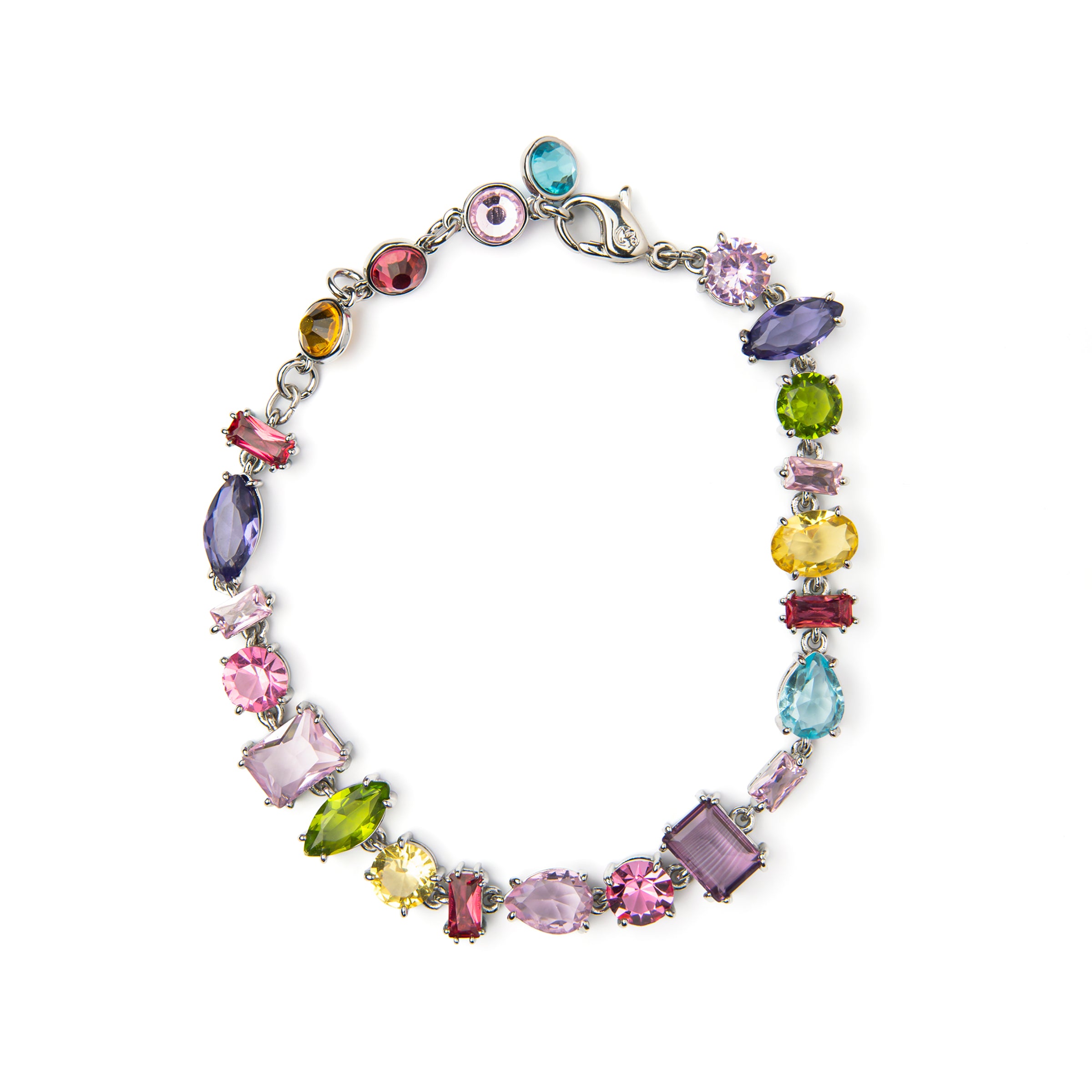Pulsera asimétrica multicolor