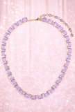 Collar rectangular lila