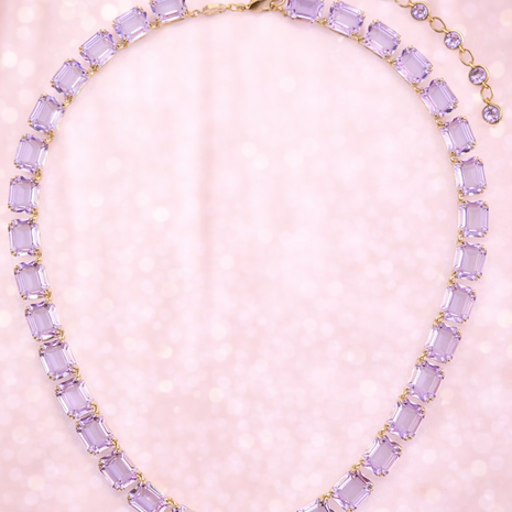 Collar rectangular lila