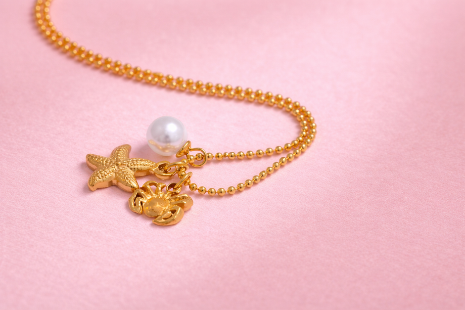 Collar exquisito marino