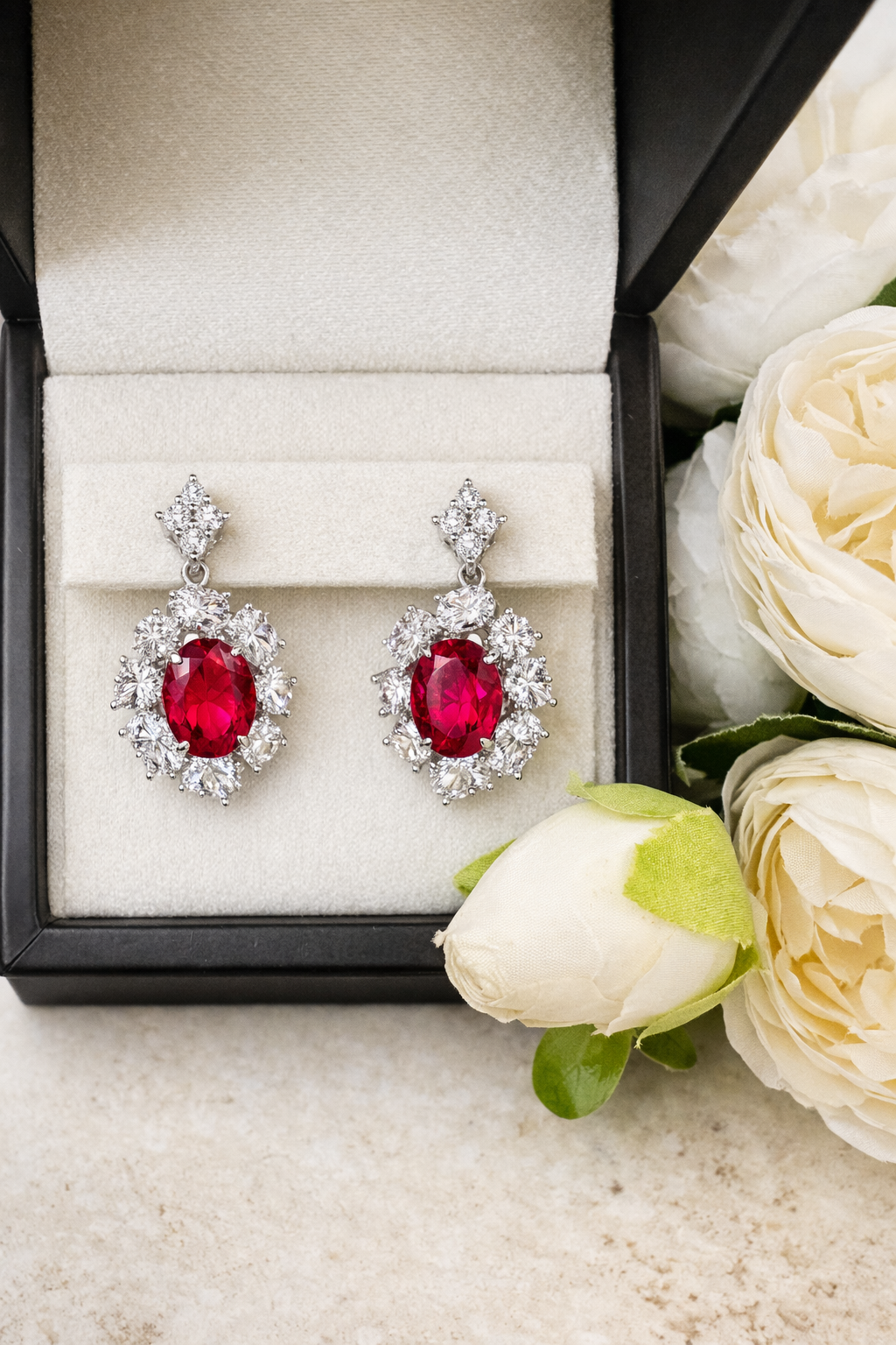 Aretes Rubí