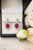 Aretes Rubí