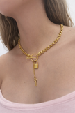 Collar clave dorada