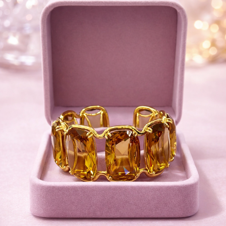 Pulsera de cristales octagonales Grande