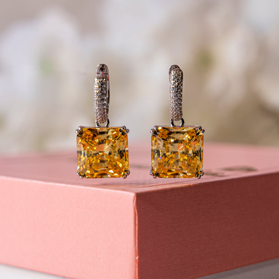 Aretes corte princesa