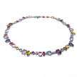 Collar con cristales asimétricos multicolor