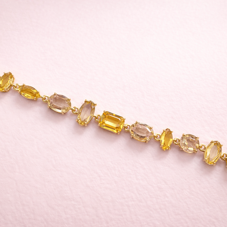 Pulsera asimétrica amarilla
