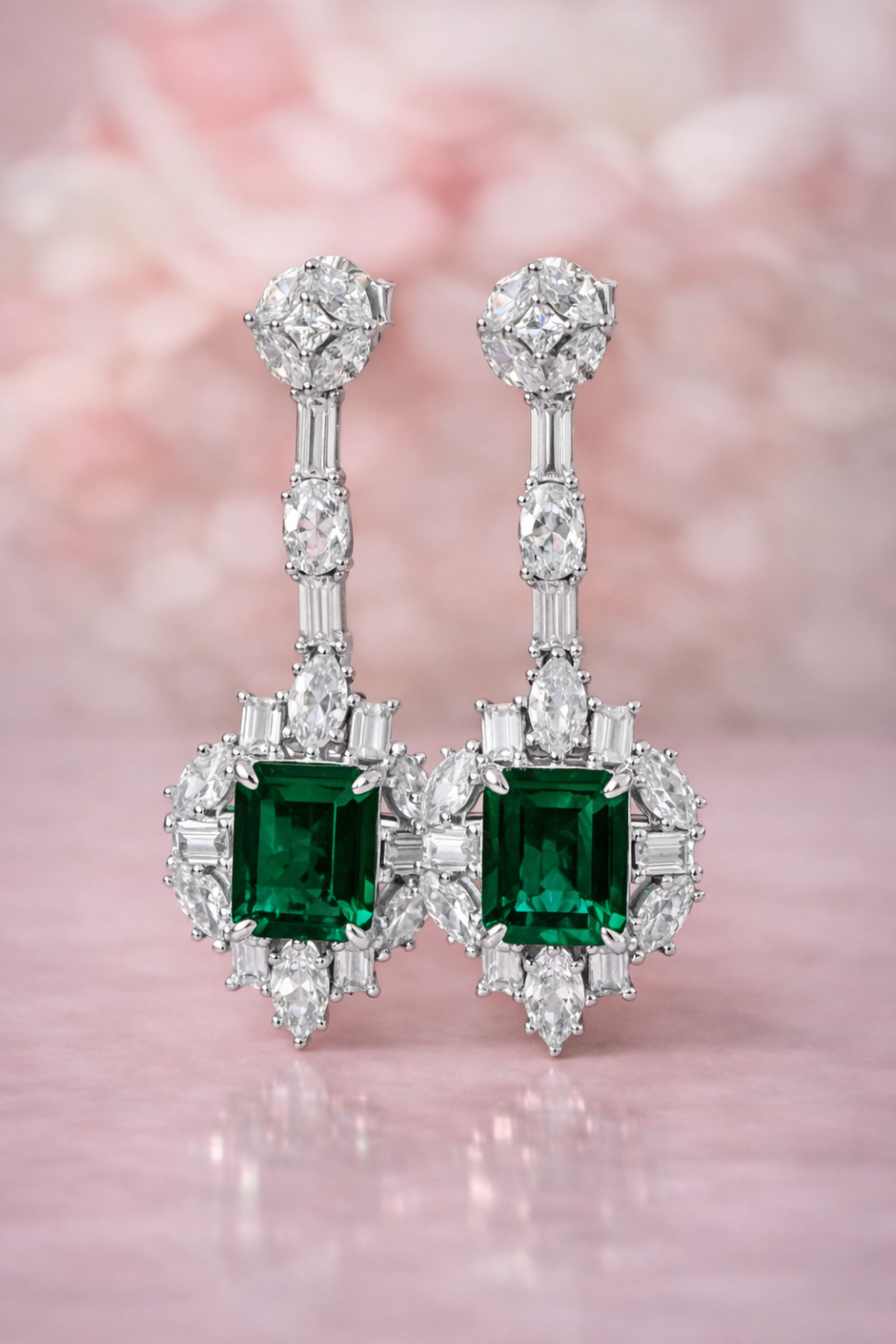 Aretes Imperio Esmeralda