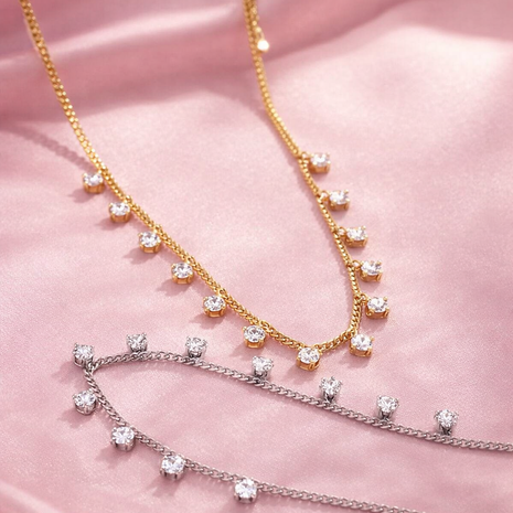 Mini Necklace con Zirconias