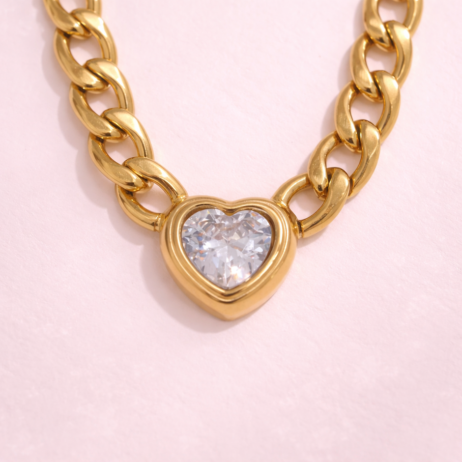 Collar corazón lumina
