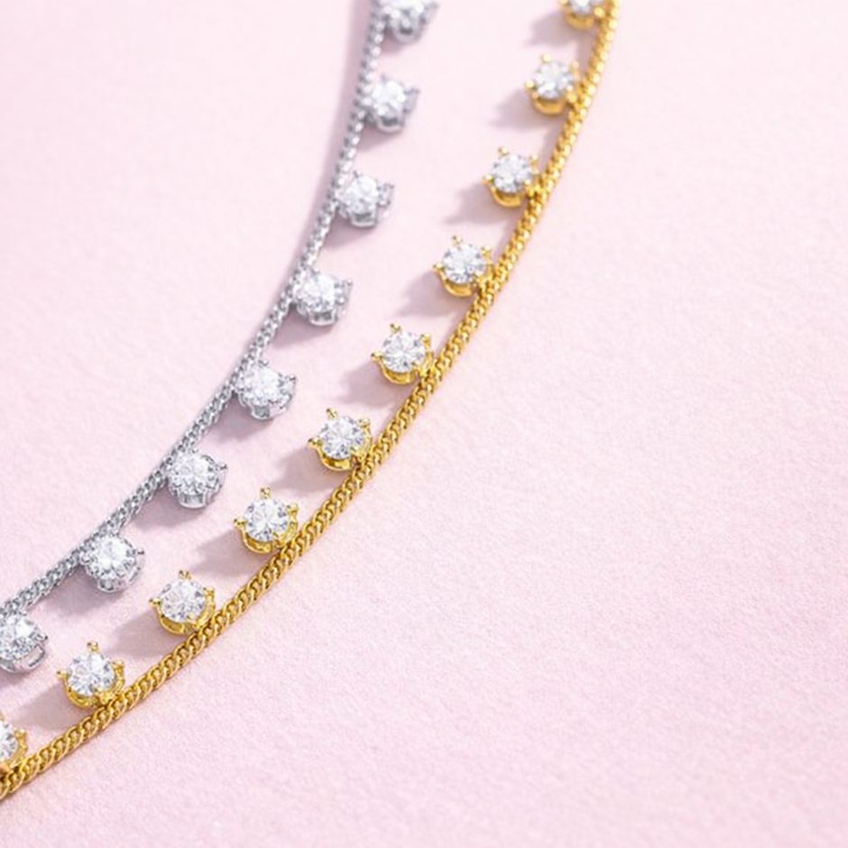 Mini Necklace con Zirconias