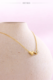 Collar corazón destello