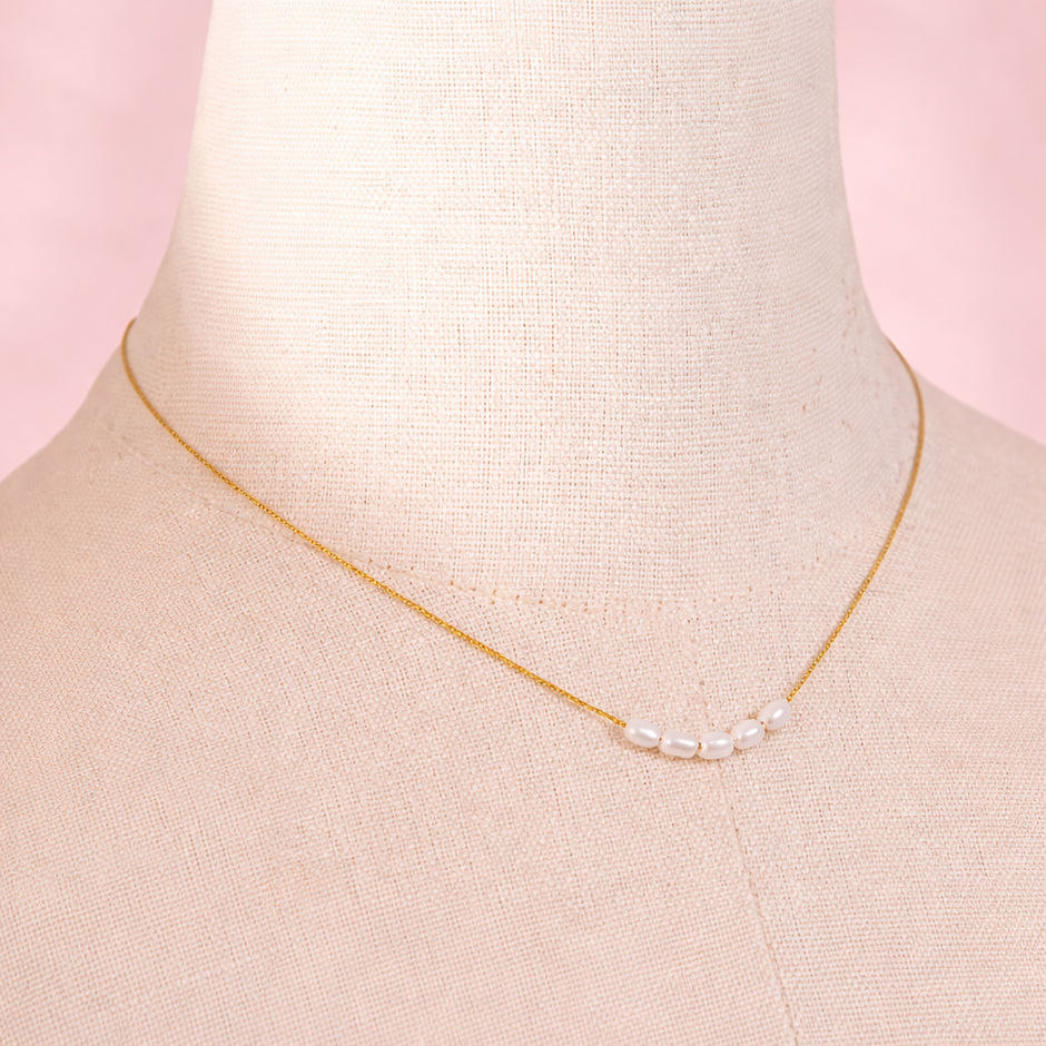 Collar 5 perlas