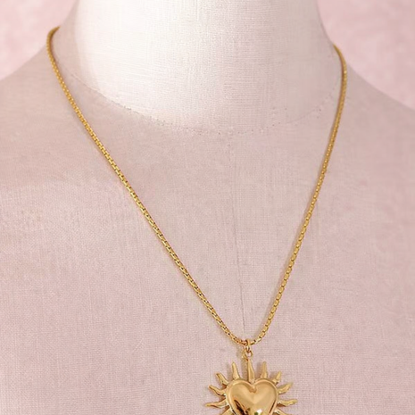 Collar corazón solar