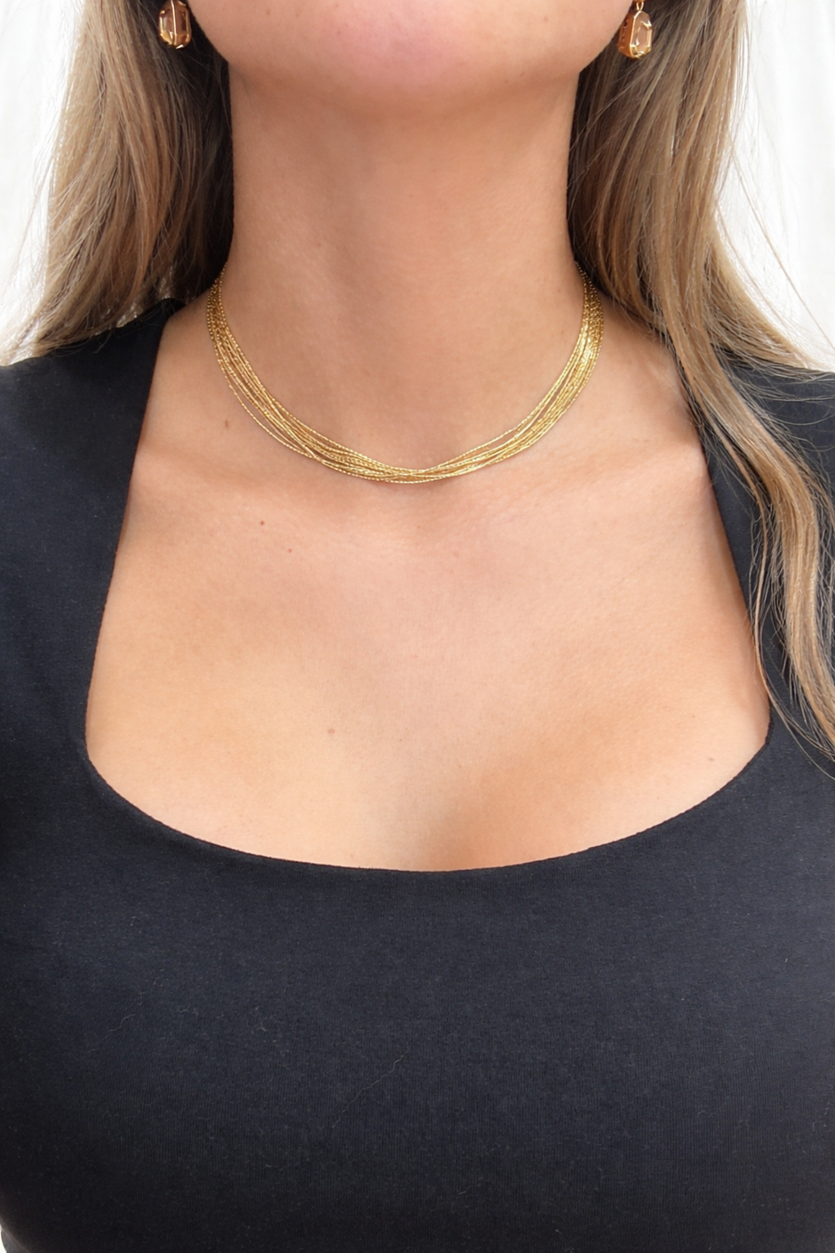 Choker línea Dorada