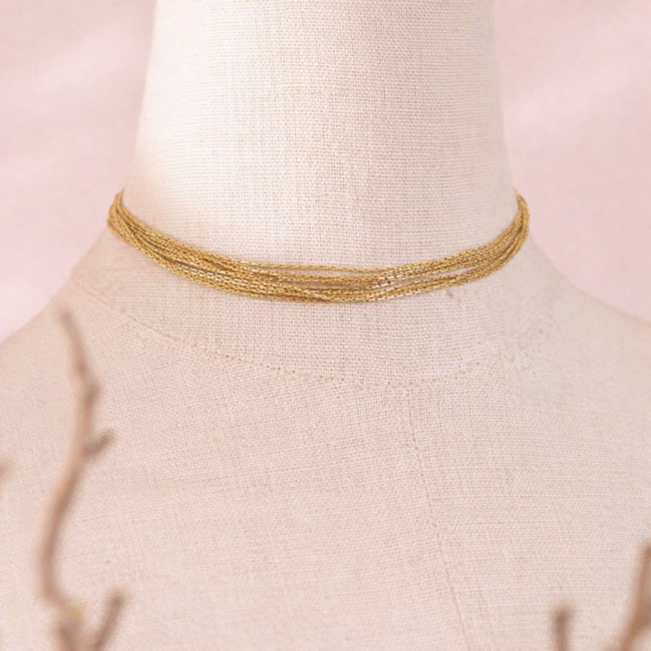 Choker línea Dorada