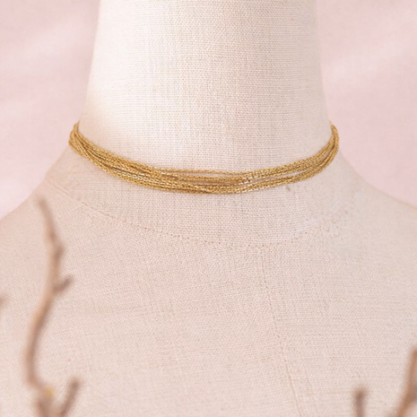 Choker línea Dorada