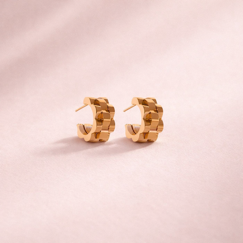 Mini Arracadas tipo cartier