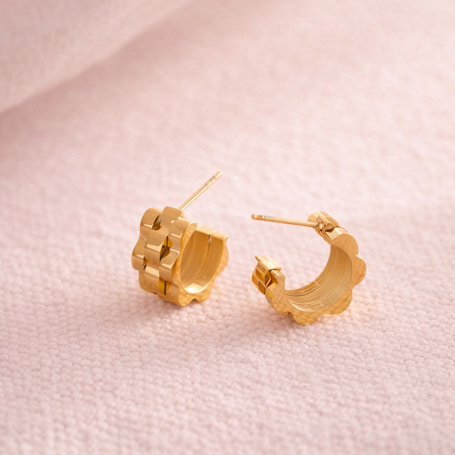 Mini Arracadas tipo cartier