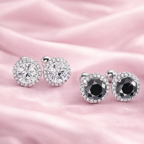 Aretes Halo Royale Moissanite
