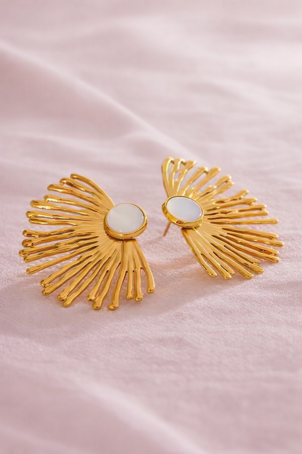 Aretes Sol Nacarado