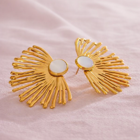 Aretes Sol Nacarado