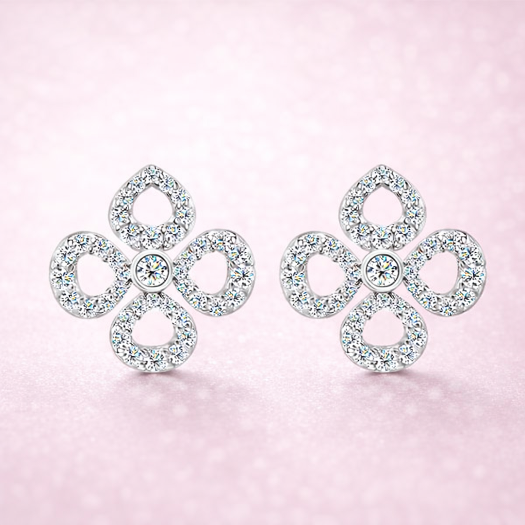 Aretes Flor Celeste