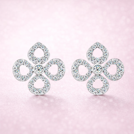 Aretes Flor Celeste
