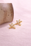 Aretes Estrella perla marina