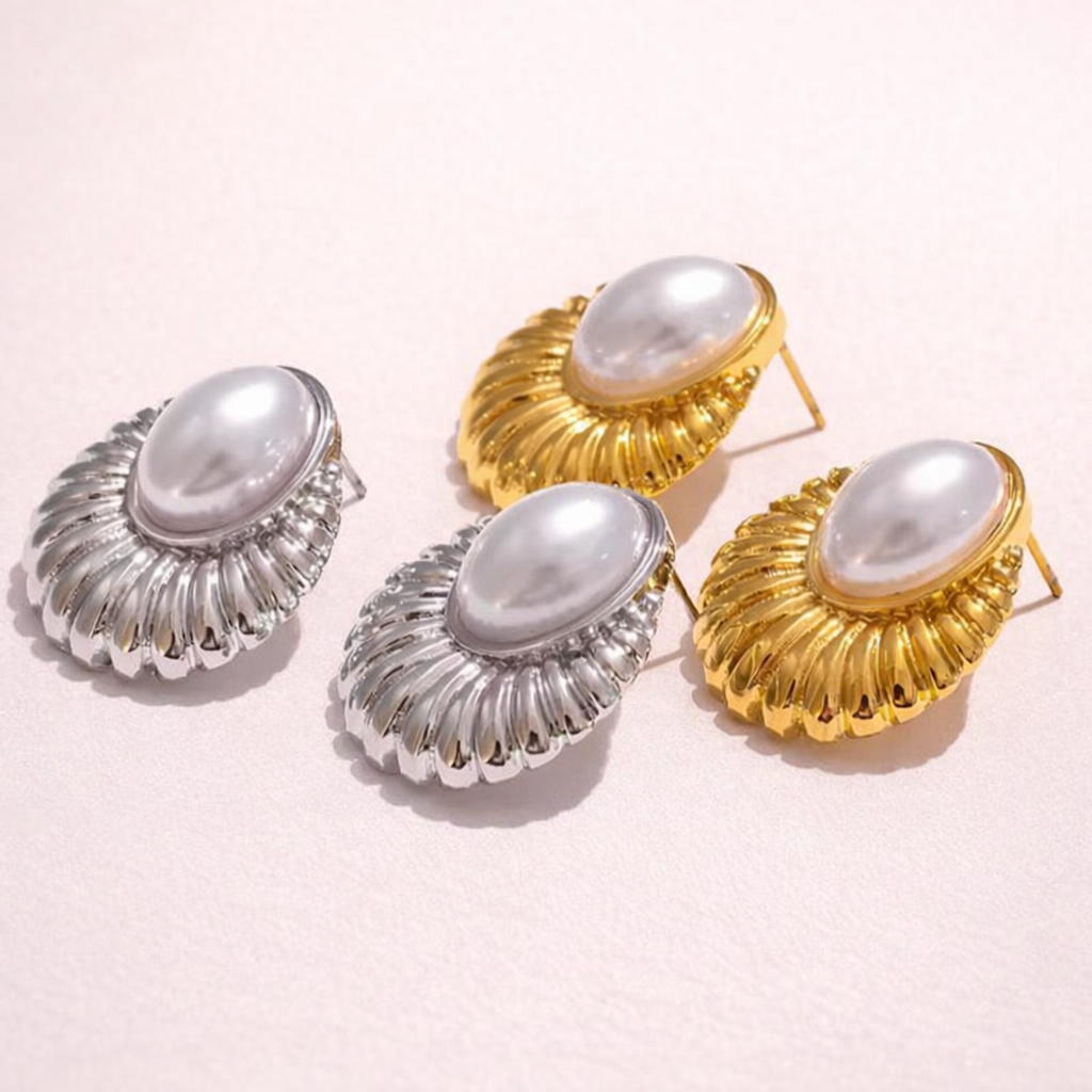Aretes perla soleil