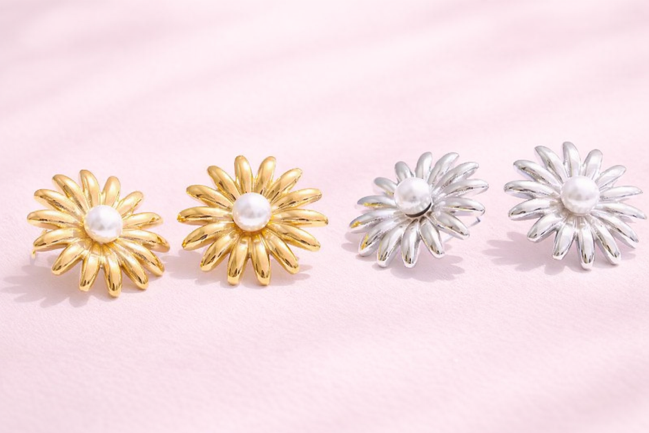 Aretes de acero inoxidable Margarita