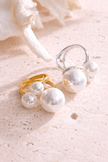 Anillo triple perla