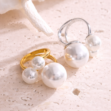 Anillo triple perla
