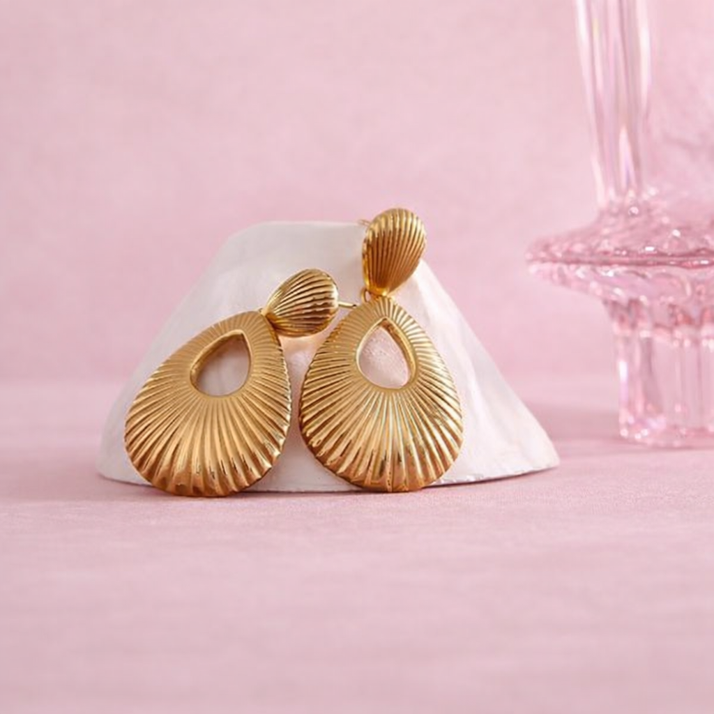 Aretes Brisa Dorada & Plata Marina