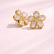 Aretes Flor Zirconia