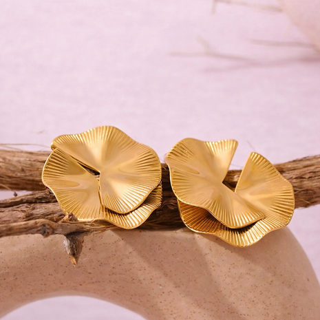 Aretes Ginkgo Dore
