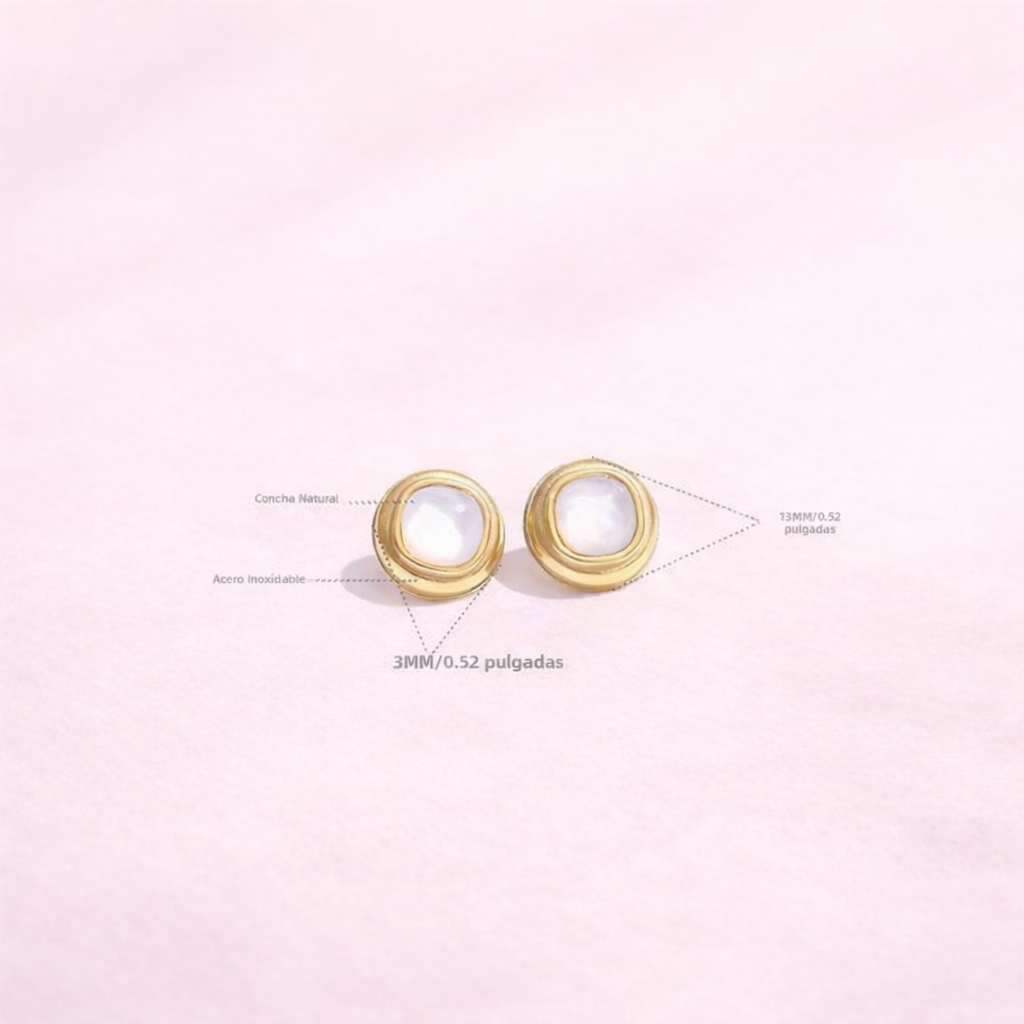 Aretes concha square