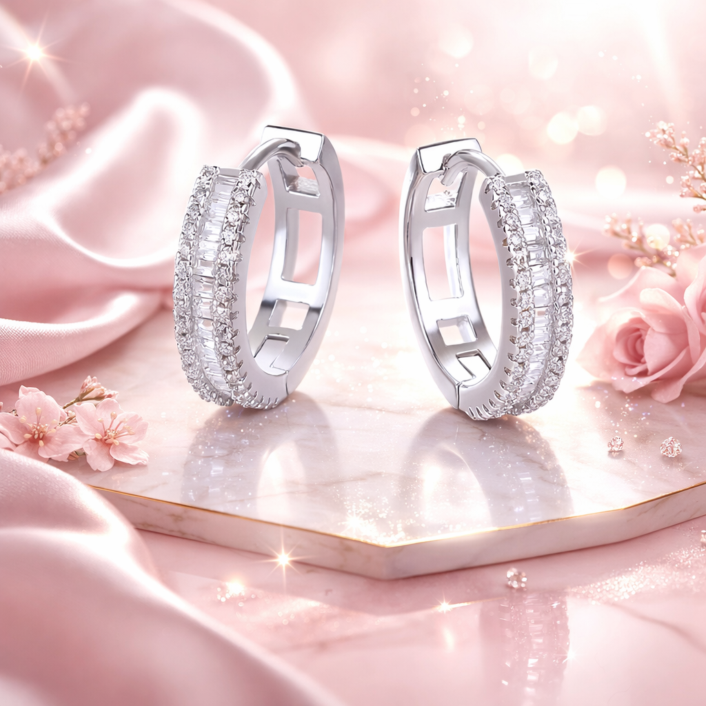 Arracadas Lumiere Moissanite